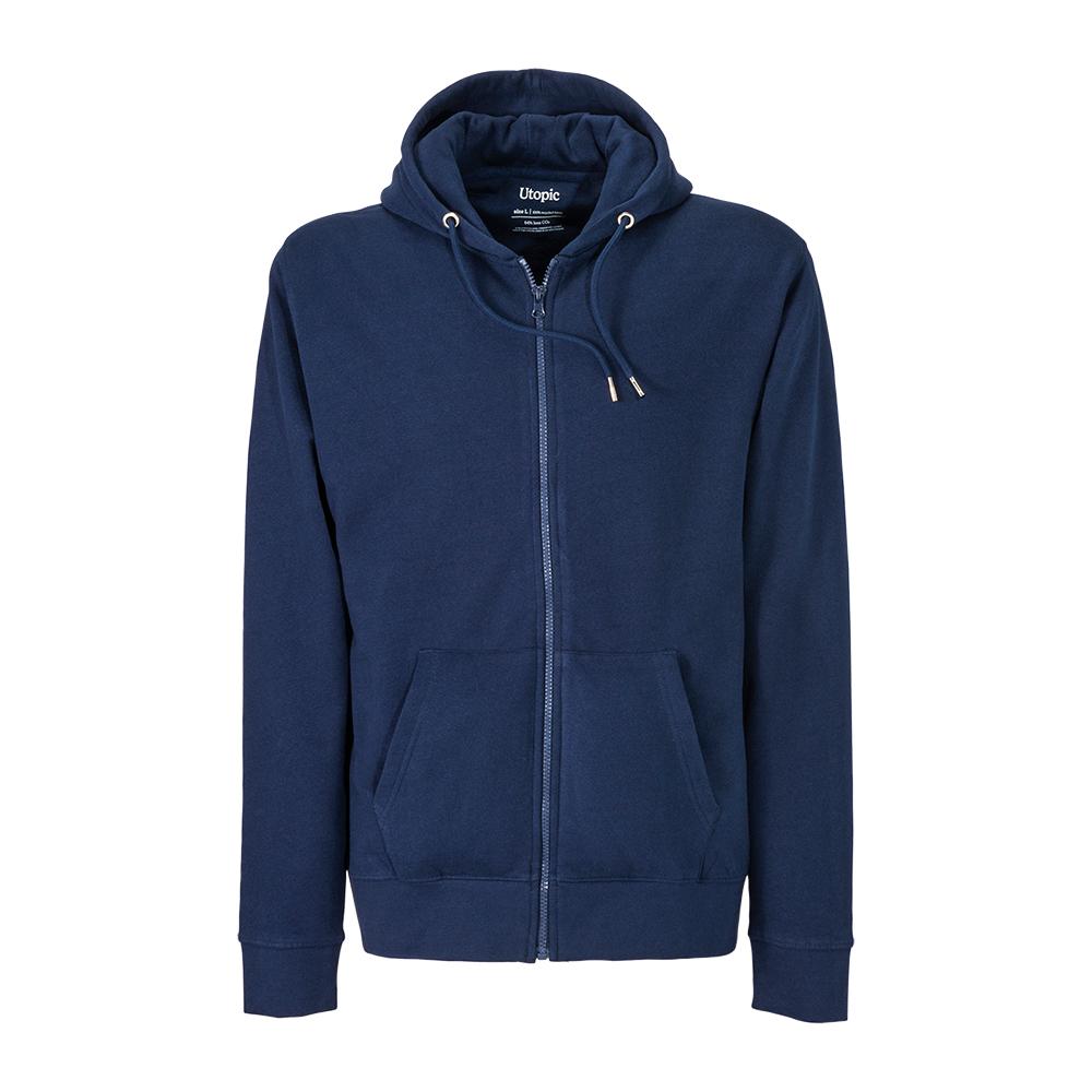 Felpa con cappuccio e zip unisex in cotone e poliestere rigenerati da 280 g/m2 Felpa con cappuccio e zip unisex in cotone e poliestere rigenerati da 280 g/m2